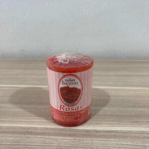 VELA MAÇO 124 GR ROSAS VERMELHAS
