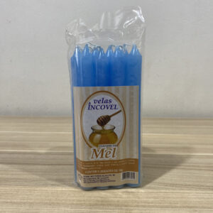 VELA MAÇO 18 GR MEL AZUL